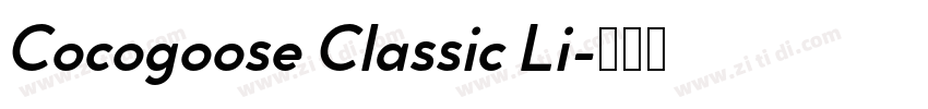 Cocogoose Classic Li字体转换